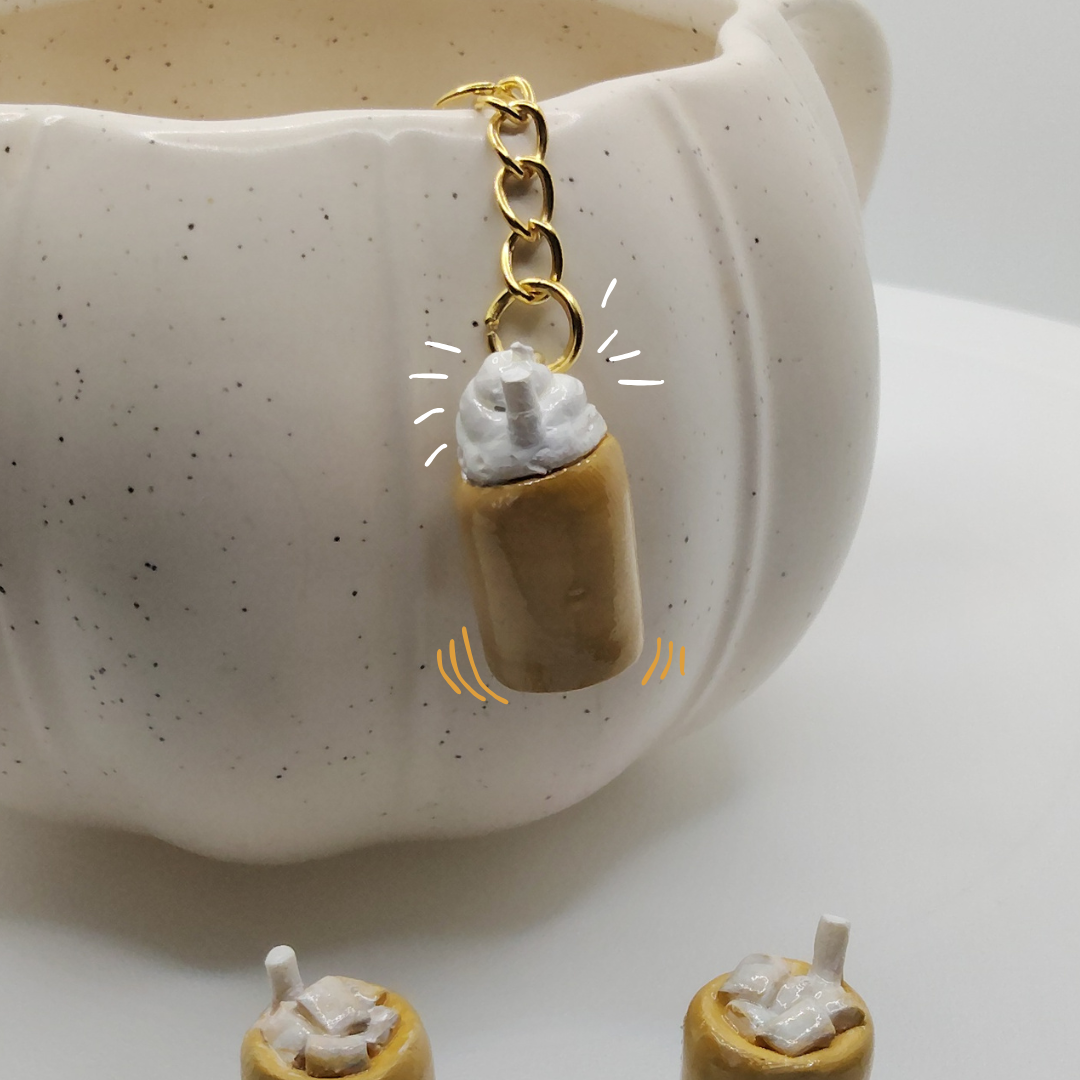 'Pumpkin Spice Iced Latte Charm'